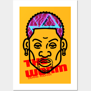 The Worm Dennis Rodman Posters and Art